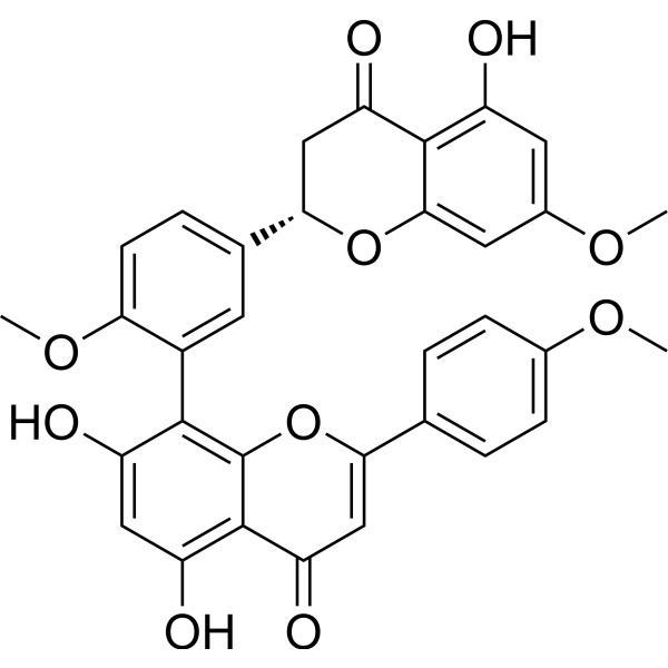 2,3-Dihydrosciadopitysin Chemical Structure