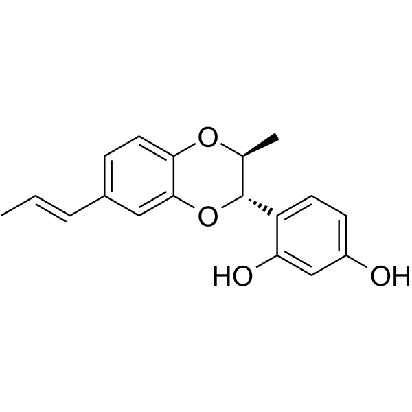 2',4'-Dihydroxy-3,7':4,8'-diepoxylign-7-ene Chemical Structure