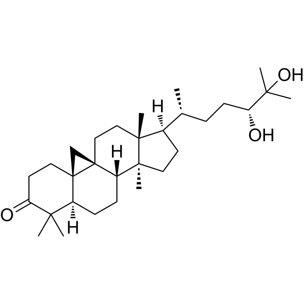 24R,25-Dihydroxycycloartan-3-one Chemical Structure