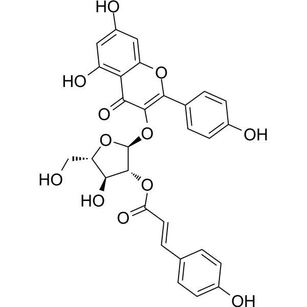 2''-O-Coumaroyljuglanin Chemical Structure