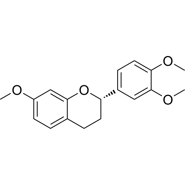 (2S)-3',4',7-Trimethoxyflavan Chemical Structure