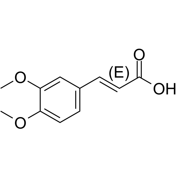 (E)-3,4-Dimethoxycinnamic acid Chemical Structure