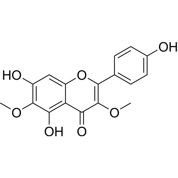 3,6-Dimethoxyapigenin Chemical Structure