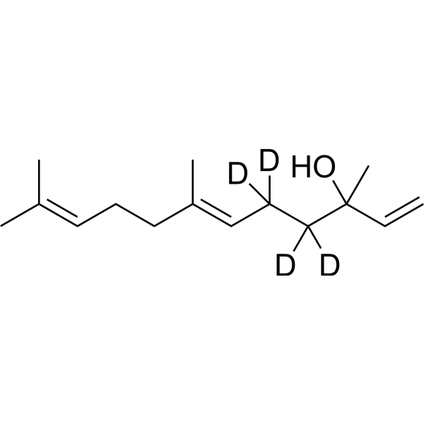 Nerolidol-d<sub>4</sub> Chemical Structure