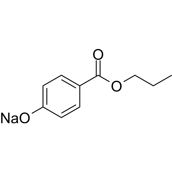 Propylparaben sodium Chemical Structure