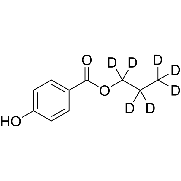 Propylparaben-d<sub>7</sub> Chemical Structure