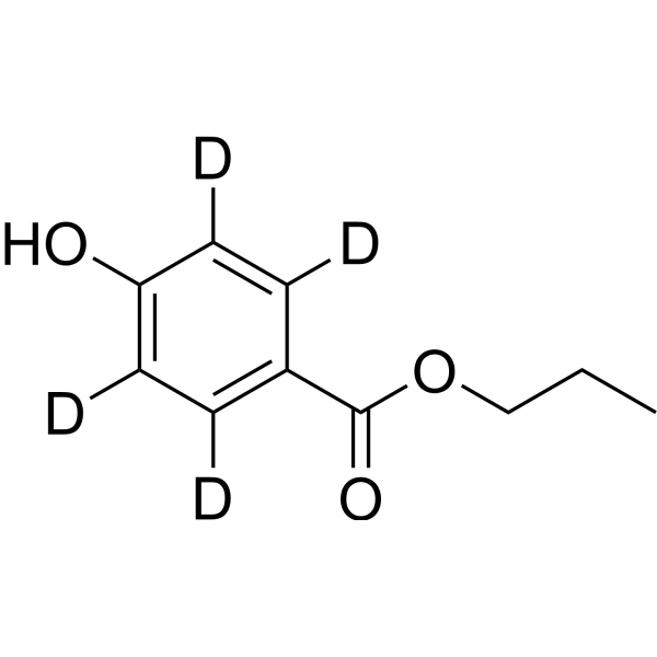 Propylparaben-d<sub>4</sub> Chemical Structure