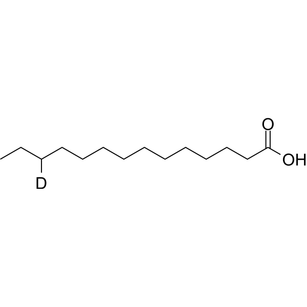Myristic acid-d<sub>1</sub> Chemical Structure