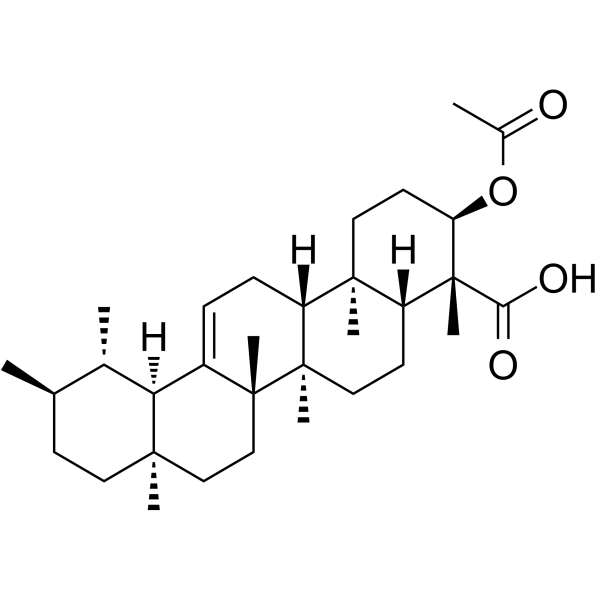 3-Acetyl-beta-boswellic acid Chemical Structure