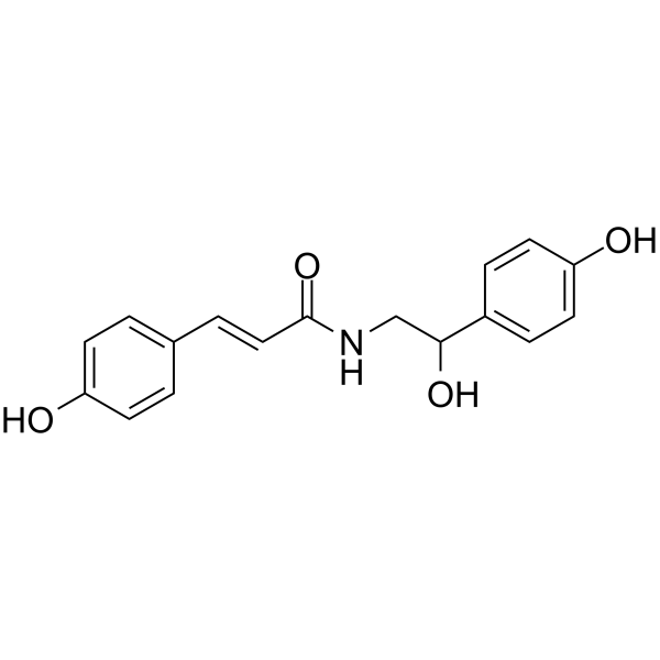 N-trans-p-coumaroyloctopamine Chemical Structure
