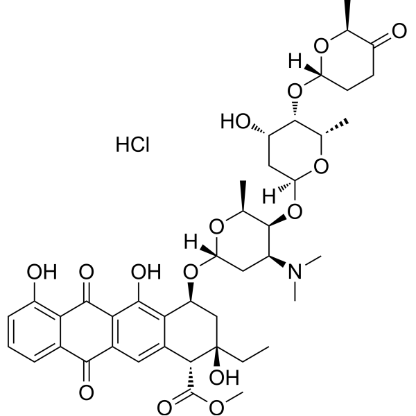 Aclacinomycin A hydrochloride Chemical Structure