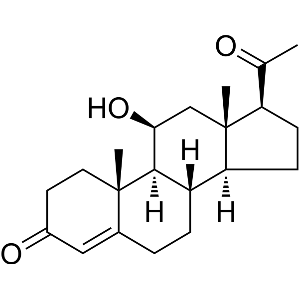 11beta-Hydroxyprogesterone Chemical Structure