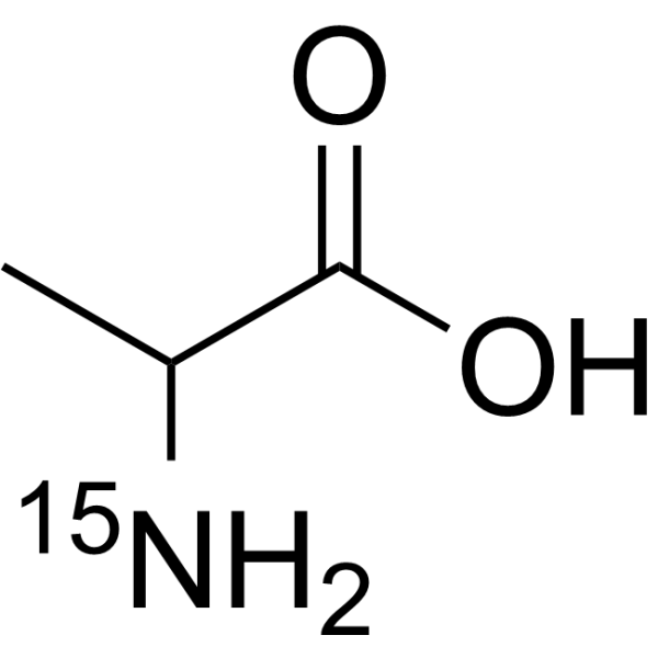 DL-Alanine-<sup>15</sup>N Chemical Structure
