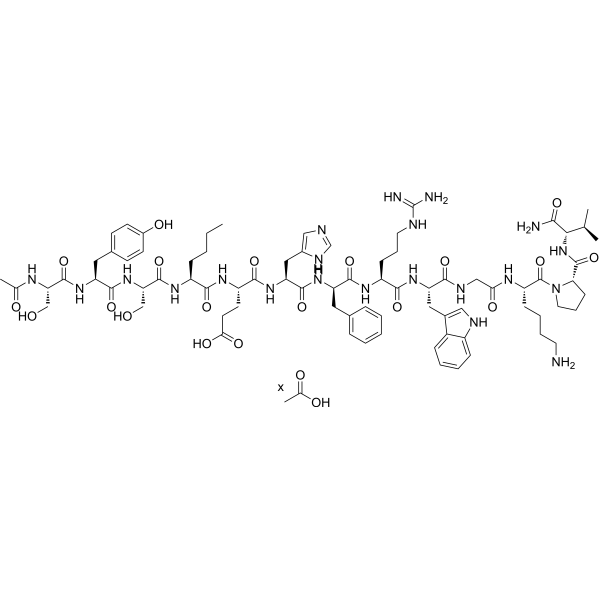 Melanotan I acetate Chemical Structure