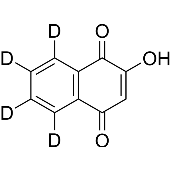 Lawsone-d<sub>4</sub> Chemical Structure