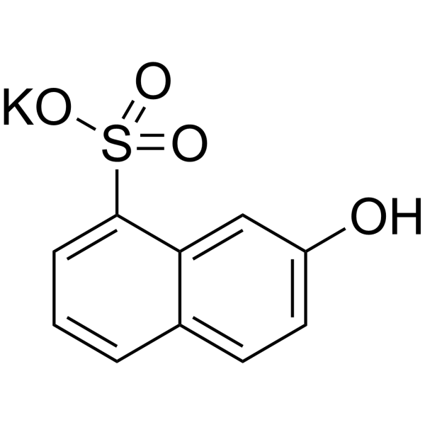 7-Hydroxy-1-naphthalenesulfonate potassium Chemical Structure
