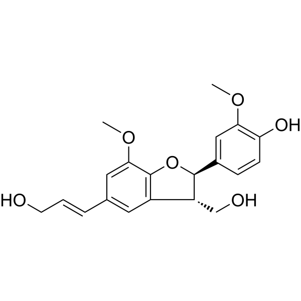 (7R,8S)-Dehydrodiconiferyl alcohol Chemical Structure
