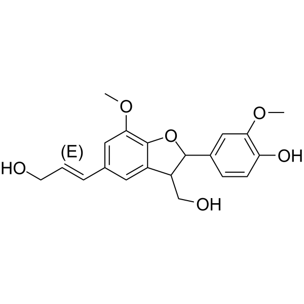 (E)-Dehydrodiconiferyl alcohol Chemical Structure