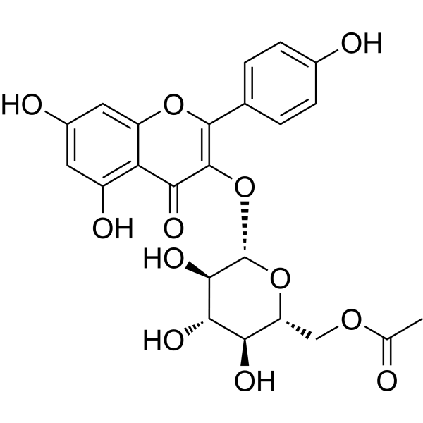 Kaempferol-<em>3</em>-O-β-<em>D</em>-6''-acetylglucoside