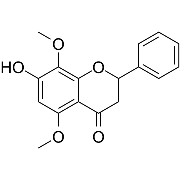 7-Hydroxy-5,8-dimethoxyflavanone Chemical Structure
