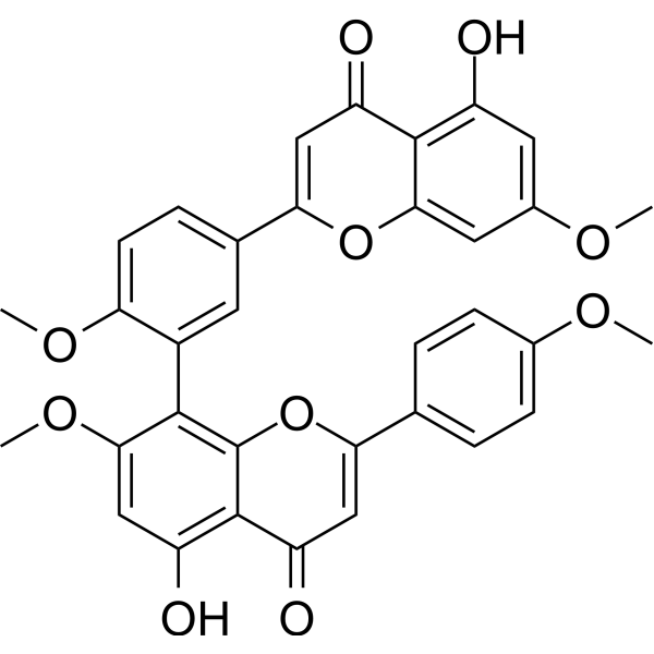 Amentoflavone 7,4',7'',4'''-tetramethyl ether Chemical Structure