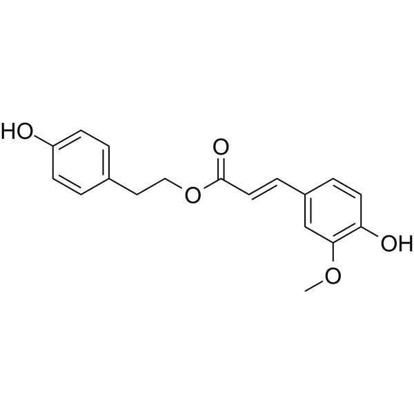 p-Hydroxyphenethyl trans-ferulate Chemical Structure
