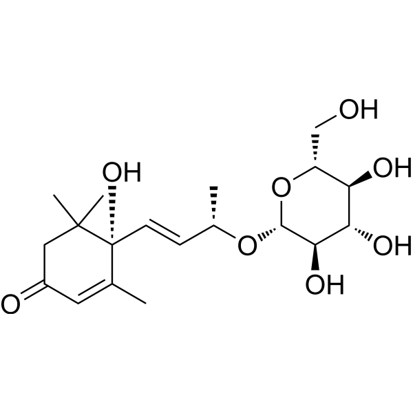 Corchoionoside C Chemical Structure