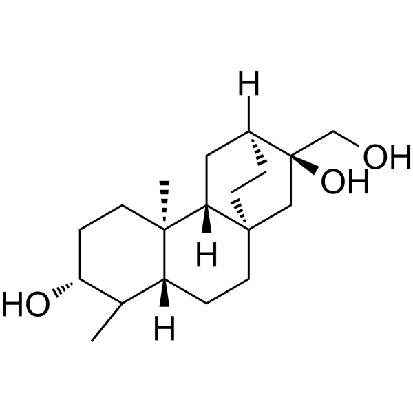 ent-Atisane-3β,16α,17-triol Chemical Structure