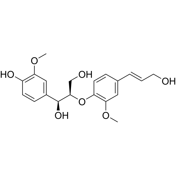 erythro-Guaiacylglycerol β-coniferyl ether Chemical Structure