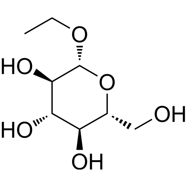 Ethyl β-D-glucopyranoside Chemical Structure