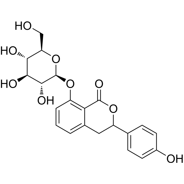Hydrangenol 8-O-glucoside Chemical Structure