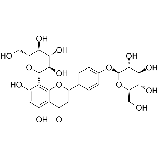 Vitexin 4'-glucoside Chemical Structure