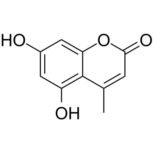 5,7-Dihydroxy-4-methylcoumarin Chemical Structure