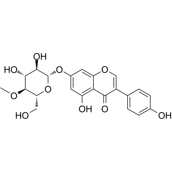 4''-methyloxy-Genistin Chemical Structure