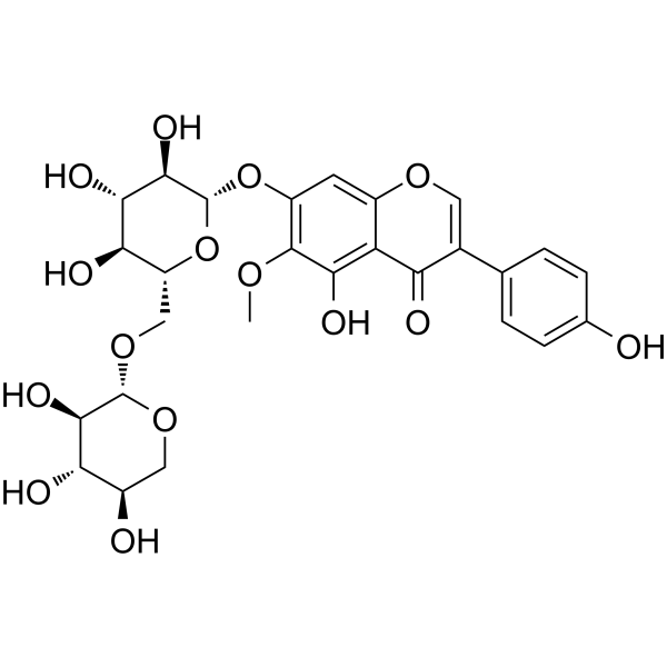 Tectorigenin 7-​O-​Xylosyl Glucoside Chemical Structure