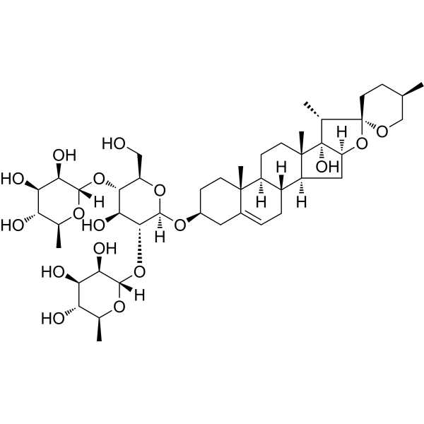 Pennogenin 3-O-beta-chacotrioside Chemical Structure