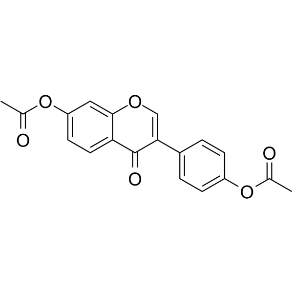 Daidzein diacetate Chemical Structure