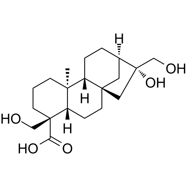 Kauran-18-oic acid, 16,17,19-trihydroxy-, (4α)- Chemical Structure