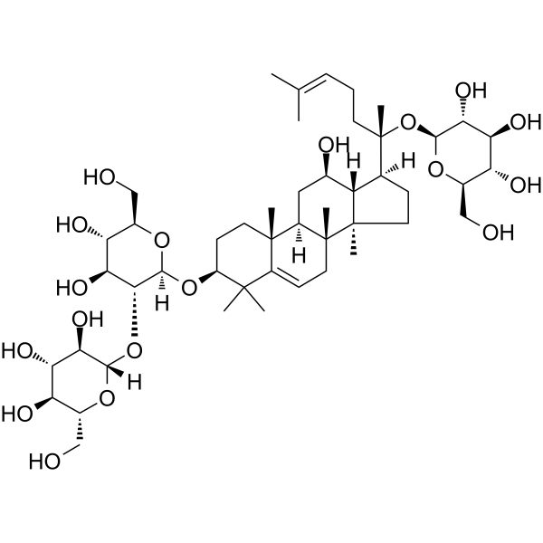 5,6-Didehydroginsenoside Rd Chemical Structure