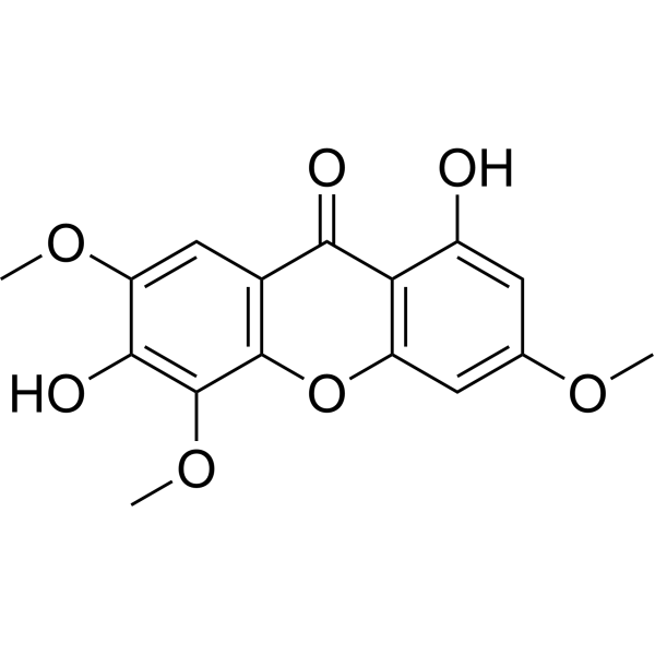3,8-Dihydroxy-2,4,6-trimethoxyxanthone Chemical Structure