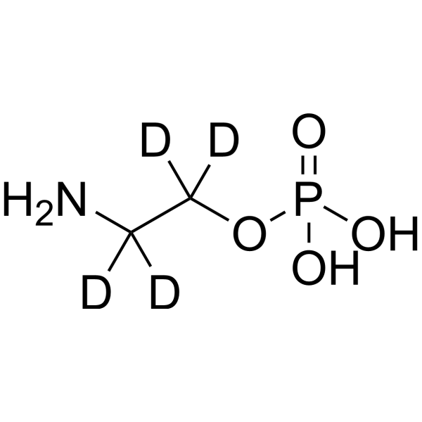 Phosphorylethanolamine-d<sub>4</sub> Chemical Structure
