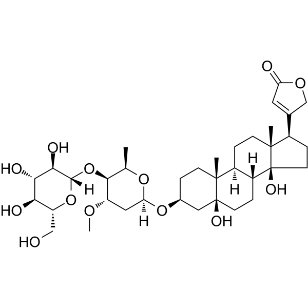 Periplogenin 3-[O-β-glucopyranosyl-(1→4)-β-sarmentopyranoside]