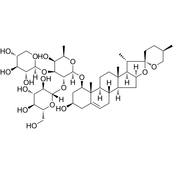 Saponin C, from Liriope muscari Chemical Structure