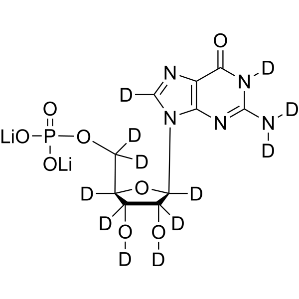 5'-Guanylic acid-d<sub>12</sub> dilithium Chemical Structure