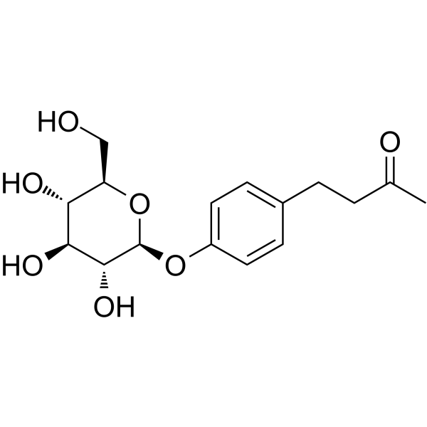 Raspberry ketone glucoside Chemical Structure
