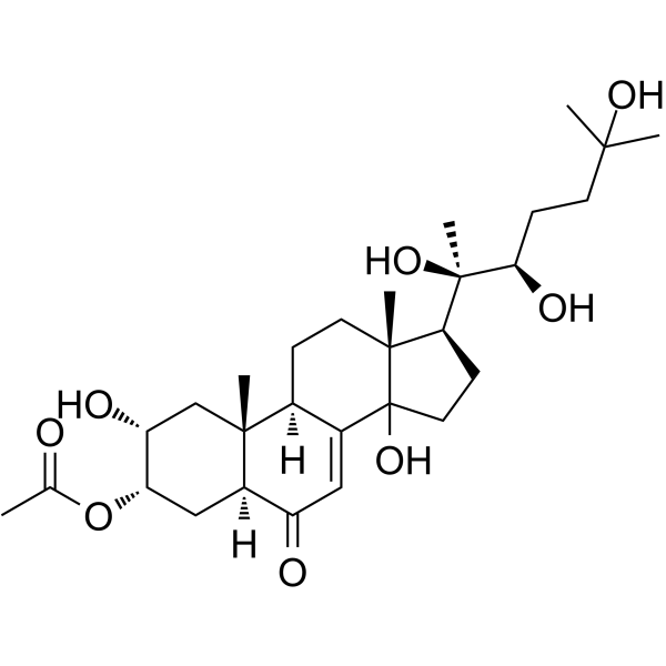 3-O-Acetyl-20-Hydroxyecdysone Chemical Structure