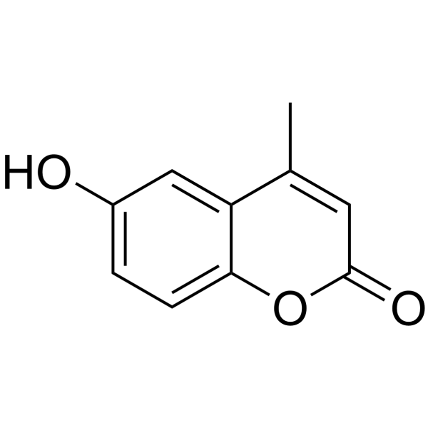 6-Hydroxy-4-methylcoumarin Chemical Structure