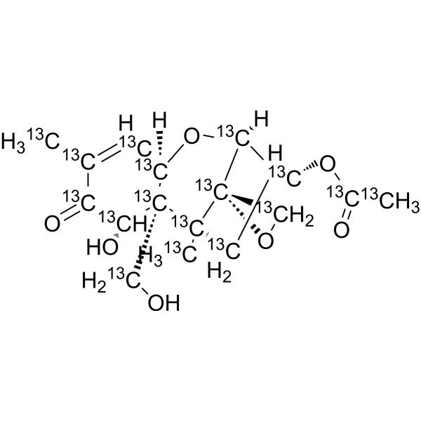 3-Acetyldeoxynivalenol-<sup>13</sup>C<sub>17</sub> Chemical Structure
