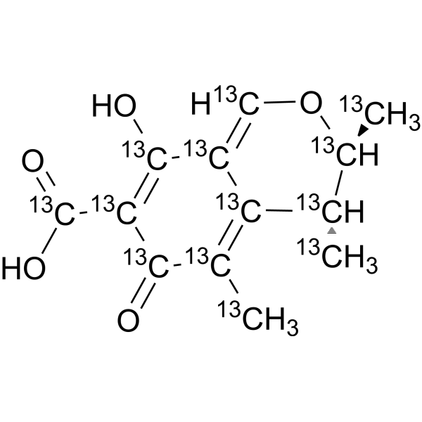 Citrinin-<sup>13</sup>C<sub>13 Chemical Structure