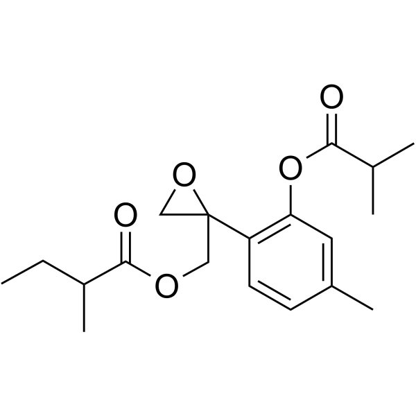 8,​9-​Epoxy-​3-​isobutyryloxy-​10-​(<em>2</em>-​methylbutanoyl)​thymol